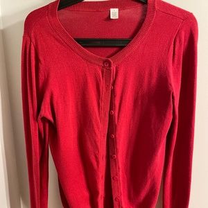 BP Red Cardigan Size L